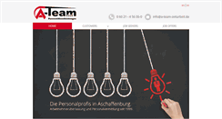 Desktop Screenshot of a-team-zeitarbeit.de